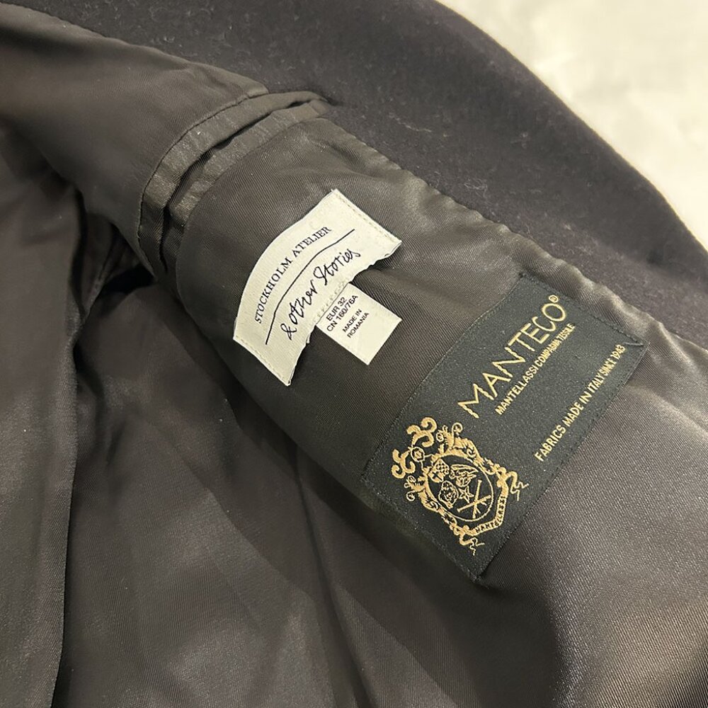 &OtherStories Oversized Straight Wool Blazer in Black 32 - Picture 5 of 13